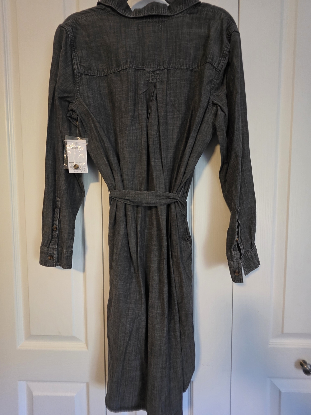 SONOMA Charcoal Button-Up Shirt Dress